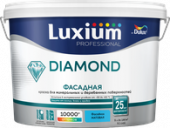 Краска LUXIUM by Dulux Diamond Фасадная гладкая, матовая очень прочная, защита до 25 лет, bs BW 9л (12,6 кг)