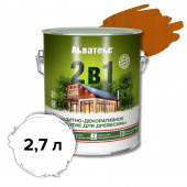 Акватекс 2в1 - текстурное покрытие Тик  2,7 л  1/4