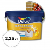 Краска Dulux Ultra Resist Кухня и ванная. Ультрастойкая, влагостойкая для стен и потолков МАТОВАЯ BС,   2,25 л